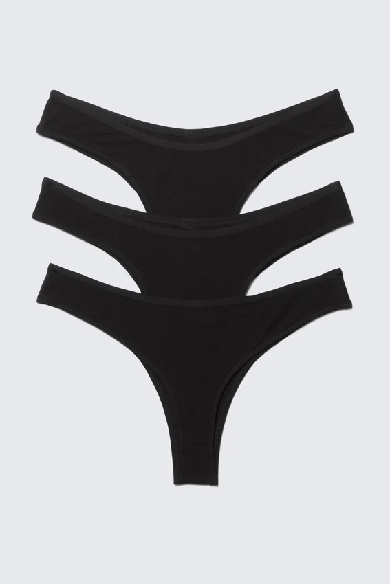 3-Pack Inez Brazilian Cotton Briefs – Black 3-Pack Inez Brazilian Cotton Briefs – Black