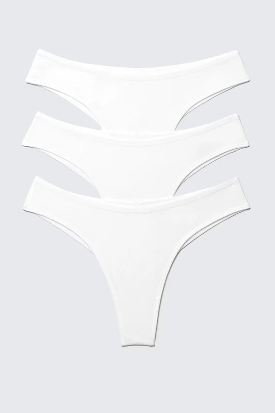 3-Pack Inez Brazilian Cotton Briefs – White 3-Pack Inez Brazilian Cotton Briefs – White