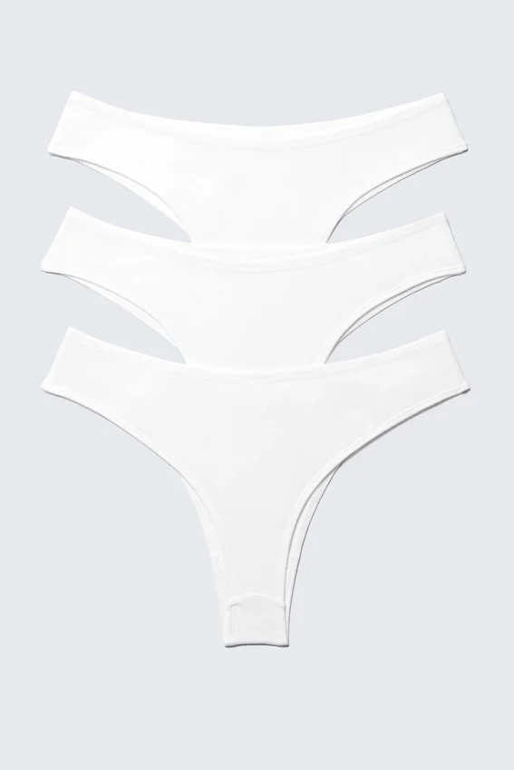 3-Pack Inez Brazilian Cotton Briefs – White 3-Pack Inez Brazilian Cotton Briefs – White
