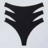 3-Pack Jade Cotton Thong – Black 3-Pack Jade Cotton Thong – Black