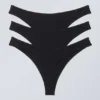 3-Pack Jade Cotton Thong – Black 3-Pack Jade Cotton Thong – Black
