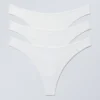 3-Pack Jade Cotton Thong – White 3-Pack Jade Cotton Thong – White