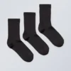 3-Pack Lova Shiny Socks – Black 3-Pack Lova Shiny Socks – Black