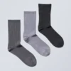 3-Pack Lova Shiny Socks – Dark Grey, Light Grey, Black 3-Pack Lova Shiny Socks – Dark Grey, Light Grey, Black