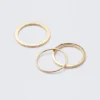 3-Pack Minimal Steel Rings – Golden 3-Pack Minimal Steel Rings – Golden