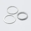 3-Pack Minimal Steel Rings – Silver 3-Pack Minimal Steel Rings – Silver