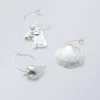 3-Pack Shell Hoops – Silver 3-Pack Shell Hoops – Silver