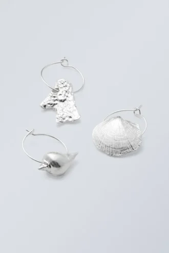 3-Pack Shell Hoops – Silver