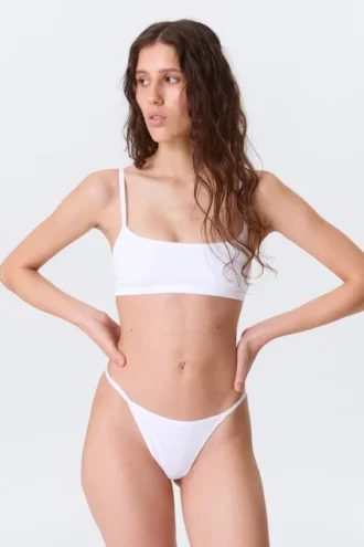 3-Pack Soft Cotton Thongs – Black/Black/White