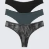 3-Pack Soul Micro Thongs – Black/Blue/Crinkle Grey 3-Pack Soul Micro Thongs – Black/Blue/Crinkle Grey