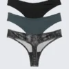 3-Pack Soul Micro Thongs – Black/Blue/Crinkle Grey 3-Pack Soul Micro Thongs – Black/Blue/Crinkle Grey