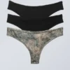 3-Pack Soul Soft Thongs – Black & Scribble 3-Pack Soul Soft Thongs – Black & Scribble