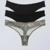 3-Pack Soul Soft Thongs – Black & Scribble 3-Pack Soul Soft Thongs – Black & Scribble