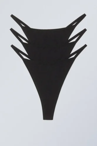 3-Pack Soul Tanga Thong – Black 3-Pack Soul Tanga Thong – Black