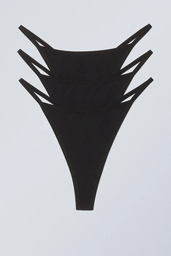 3-Pack Soul Tanga Thong – Black 3-Pack Soul Tanga Thong – Black