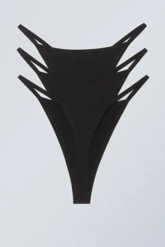 3-Pack Soul Tanga Thong – Black 3-Pack Soul Tanga Thong – Black