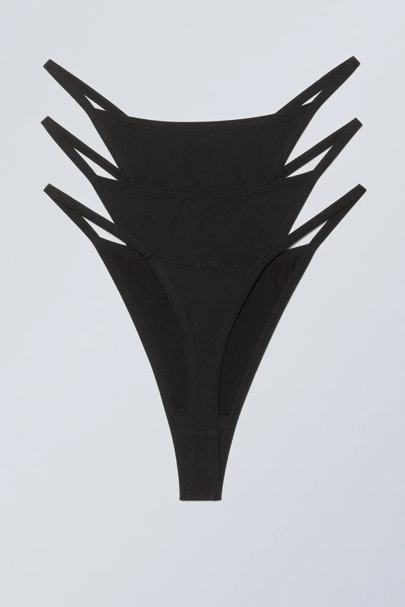 3-Pack Soul Tanga Thong – Black 3-Pack Soul Tanga Thong – Black