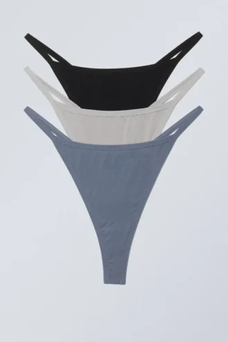 3-Pack Soul Tanga Thong – Grey Black Blue 3-Pack Soul Tanga Thong – Grey Black Blue
