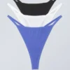 3-Pack Soul Tanga Thong – White Black Blue 3-Pack Soul Tanga Thong – White Black Blue