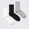 3-Pack Sport Socks – Black/White/Grey 3-Pack Sport Socks – Black/White/Grey