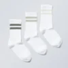 3-Pack Sport Striped Socks – Sage Stripe 3-Pack Sport Striped Socks – Sage Stripe