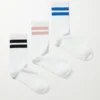 3-Pack Sport Striped Socks – White 3-Pack Sport Striped Socks – White