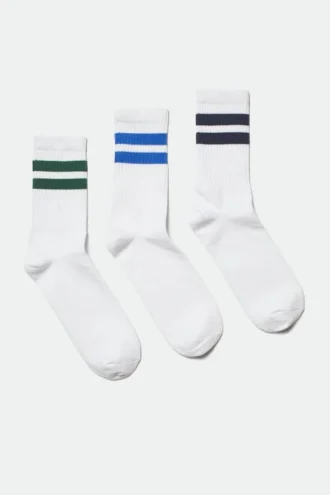 3-Pack Striped Sport Socks – Multi Stripe