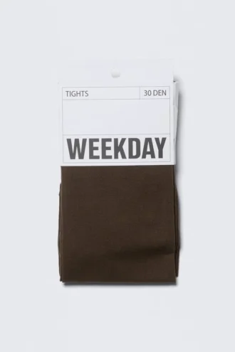 30 Denier Sheer Tights – Dark Brown