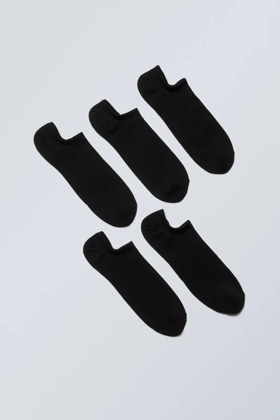 5-Pack Ankle Socks – Black 5-Pack Ankle Socks – Black