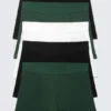 5-Pack Boxer Briefs – Black/White/Dark Green 5-Pack Boxer Briefs – Black/White/Dark Green
