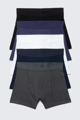 5-Pack Boxer Briefs – Black/White/Navy