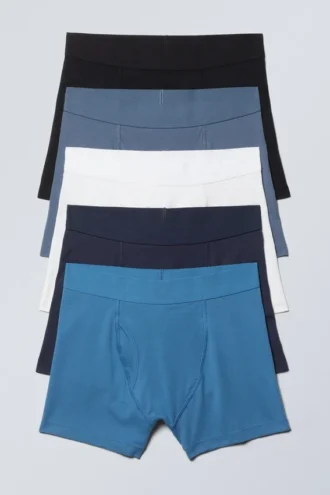 5-Pack Boxer Briefs – Blue Accent Mix