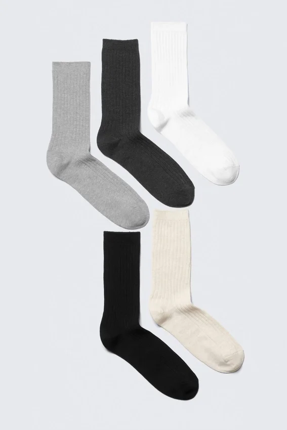 5-Pack Rib Socks – Basic Mix 5-Pack Rib Socks – Basic Mix