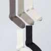 5-Pack Rib Socks – Beige Mix 5-Pack Rib Socks – Beige Mix