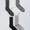 5-Pack Rib Socks – Grey Mix 5-Pack Rib Socks – Grey Mix