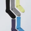 5-Pack Rib Socks – Multi Mix 5-Pack Rib Socks – Multi Mix