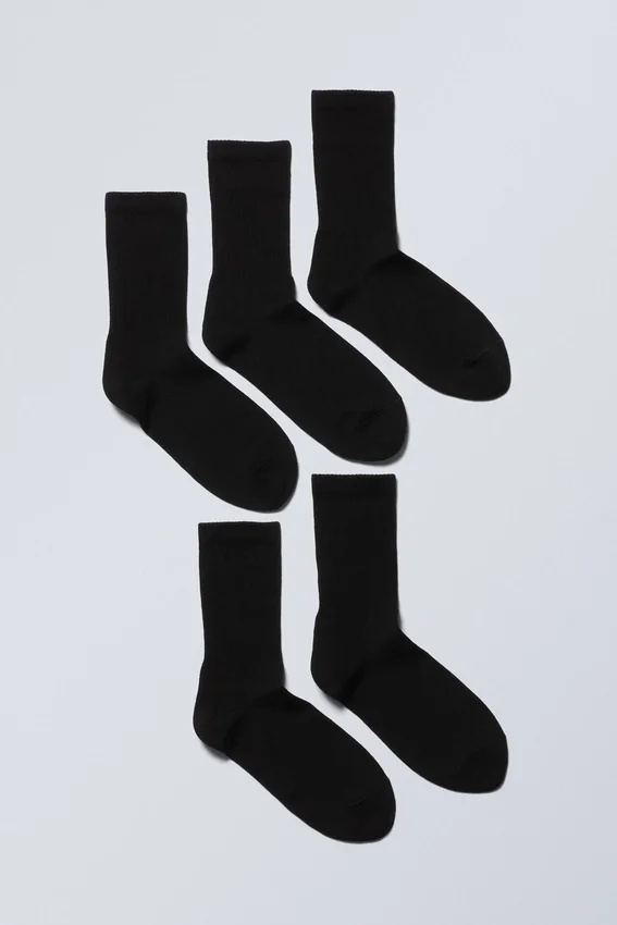 5-Pack Sport Socks – Black 5-Pack Sport Socks – Black