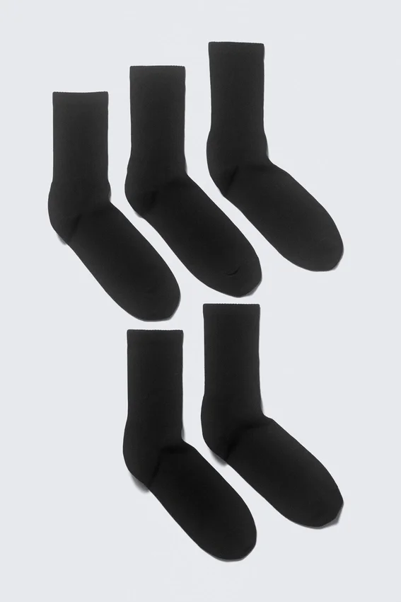5-Pack Sport Socks – Black 5-Pack Sport Socks – Black