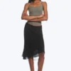 A-Line Midi Skirt – Black A-Line Midi Skirt – Black