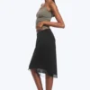 A-Line Midi Skirt – Black A-Line Midi Skirt – Black