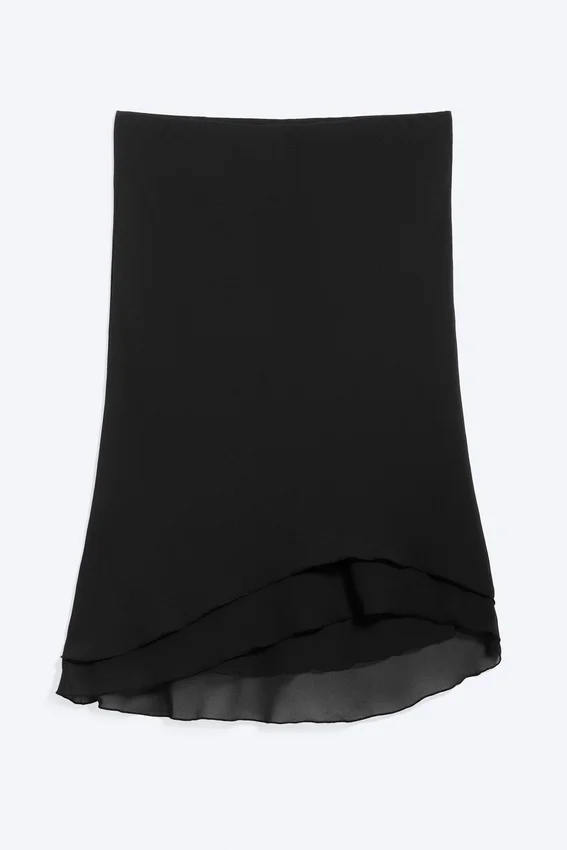 A-Line Midi Skirt – Black A-Line Midi Skirt – Black