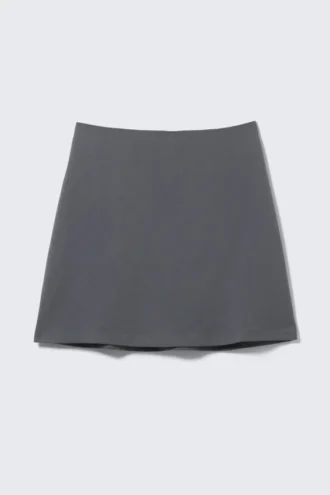 A-Line Mini Skirt – Dark Grey