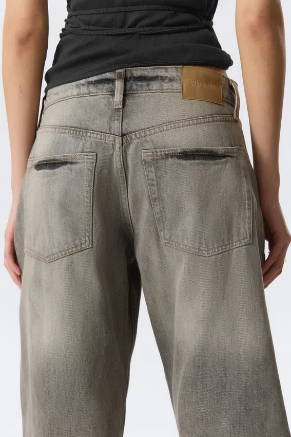 Abell Mid Rise Regular Barrel Jeans – Canyon Grey – Medium Grey Abell Mid Rise Regular Barrel Jeans – Canyon Grey – Medium Grey