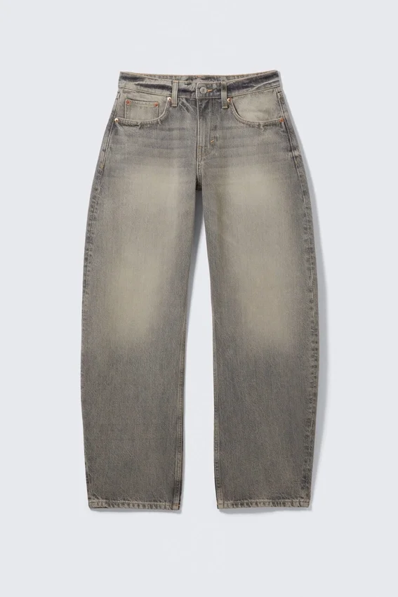 Abell Mid Rise Regular Barrel Jeans – Canyon Grey – Medium Grey Abell Mid Rise Regular Barrel Jeans – Canyon Grey – Medium Grey