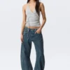 Abell Mid Rise Regular Barrel Jeans – Gnarly Blue – Medium Blue Abell Mid Rise Regular Barrel Jeans – Gnarly Blue – Medium Blue
