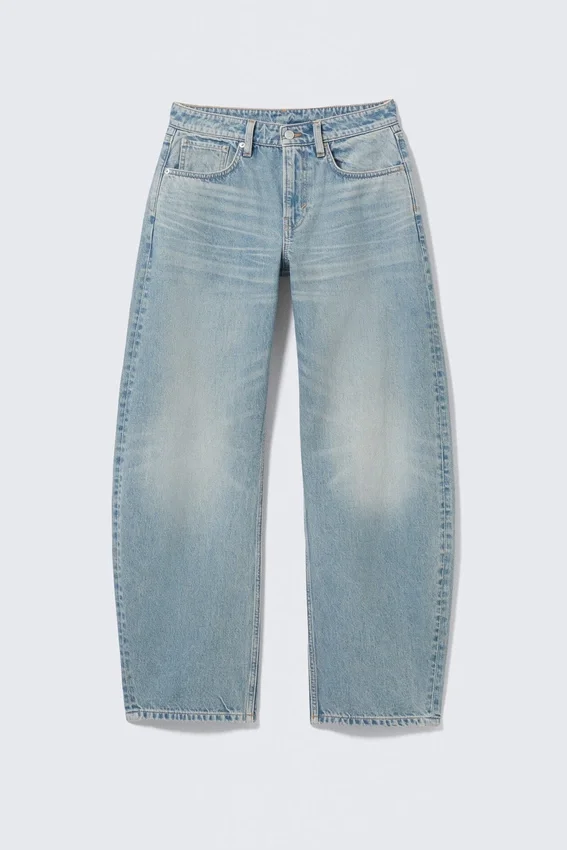 Abell Mid Rise Regular Barrel Jeans – Seventeen Blue – Medium Blue Abell Mid Rise Regular Barrel Jeans – Seventeen Blue – Medium Blue