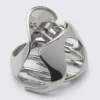 Abstract Hair Claw – Silver-Coloured Abstract Hair Claw – Silver-Coloured