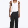 Adler Loose Fit Straight Linen Blend Trousers – Black Adler Loose Fit Straight Linen Blend Trousers – Black