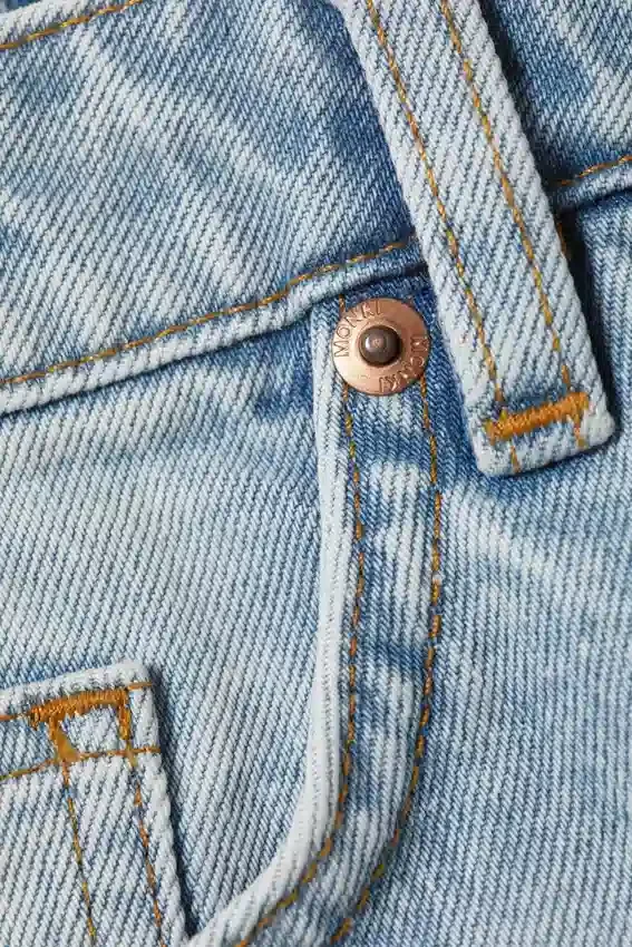 Aimo Mid-Rise Straight Leg Denim Shorts – Venice Blue – Light Blue Aimo Mid-Rise Straight Leg Denim Shorts – Venice Blue – Light Blue
