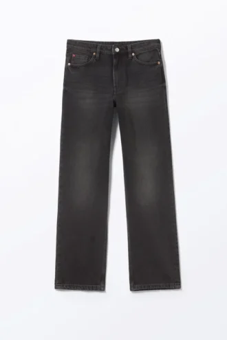 Aimo Mid Straight Jeans – Midnight Black – Black